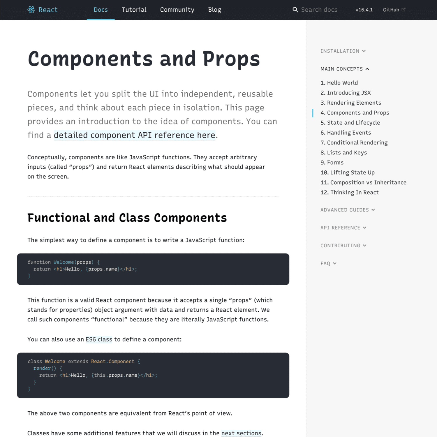 Styled Components docs, with fonts overridden by Recursive Mono