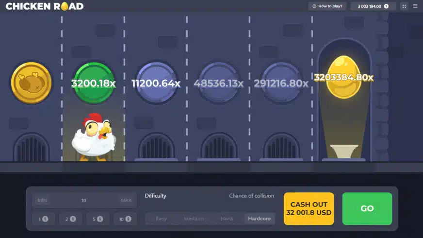 طريقة اللعب Chicken Road